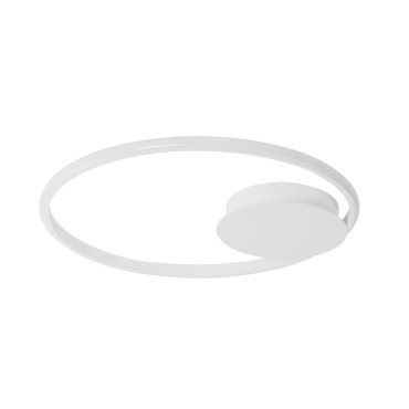 Nova Luce Fuline - plafonnier - Ø 50 x 5 cm - 32W LED dimmable inclus - blanc sable