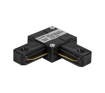 Elmark track accessories - L connector - 1 phase track system - black