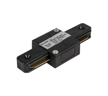 Elmark track accessories - I connector - 1 phase track system - black