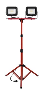 Century Italia Rework - projecteur sur pied - 68 x 160 cm - 2 x 50W LED inclus - IP65 - 4000K - noir et rouge