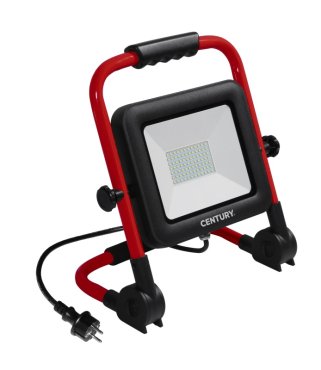 Century Italia Rework - projecteur portable - 19 x 37 x 34 cm - 70W LED inclus - IP65 - noir et rouge