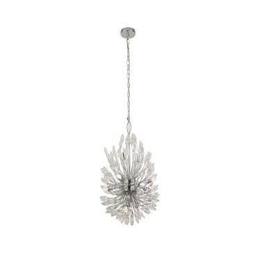 Searchlight Peacock - lampe suspendue - Ø 37 x 200 cm - chrome