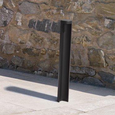 Nova Luce Tien - lampe de jardin - 9 x 65 cm - 9W LED inclus - IP54 - anthracite foncé