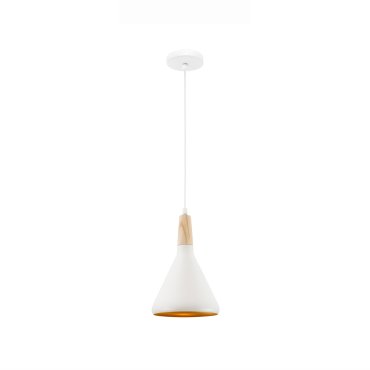 Nova Luce Juno - lampe suspendue - Ø 18 x 140 cm - blanc et or