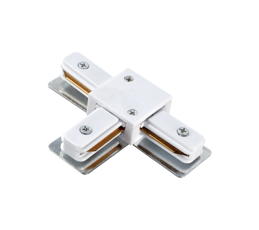 Elmark track accessories - T connector - 1 phase track system - white