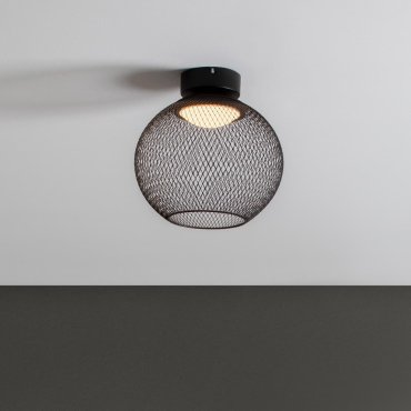 Nova Luce Kinetic - plafonnier - Ø 30 x 30 cm - 12W LED inclus - noir mat