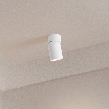 Nova Luce Amecy - spot en saillie 1L - Ø 6 x 11 cm - blanc sablé