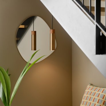 Nordlux Tilo - lampe suspendue - Ø 6 x 224,6 cm - laiton brossé