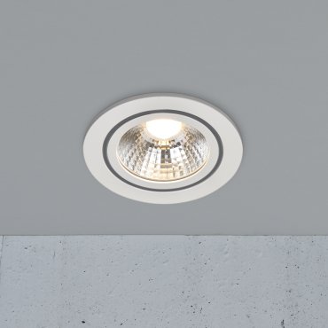 Nordlux Alec 1-Kit - spot encastré - Ø 95 mm, Ø 80 mm encastré - gradateur 3 niveaux - 6,1W LED inclus - IP44 - blanc