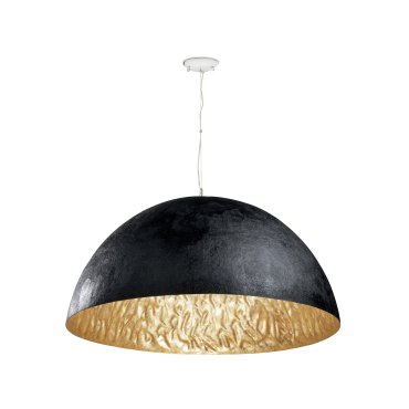 Faro Magma - lampe suspendue - Ø 70 x 32,5 cm - noir et or brillant