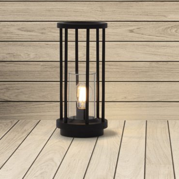 Nova Luce Elysium - lampe de jardin - Ø 16 x 35 cm - IP65 - anthracite foncé