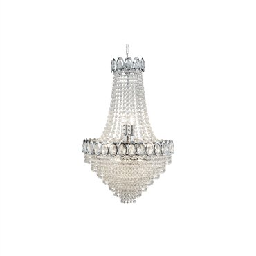 Searchlight Louis Philipe - lustre - Ø 54 x 145 cm - chrome