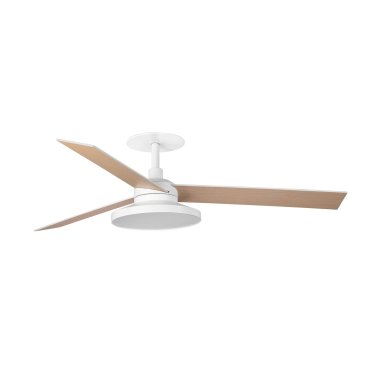 Faro Rudder Tak 3 L - ventilateur de plafond avec lumière et rosace encastrée - Ø 132 - blanc mat - 3000K