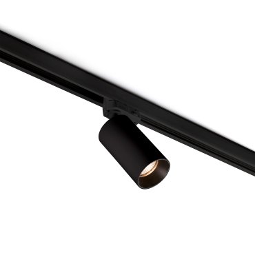 Faro Stan - spot sur rail avec COB LED - système de rail triphasé - Ø 6 x 10 cm - 12W LED inclus - noir mat