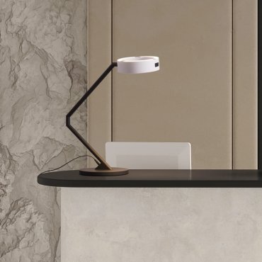 Nova Luce Afi - lampe à poser - Ø 25 x 57 cm - 23W dimmable LED inclus - blanc