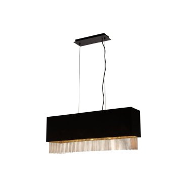 Searchlight Fringe - lampe suspendue - 80 x 22 x 150 cm - noir