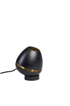 ETH Claire - lampe de table - Ø 15 x 18 cm - noir et laiton
