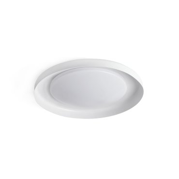Faro Dolme - plafonnier - Ø 40 x 7 cm - 24W LED inclus - blanc mat