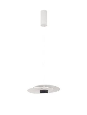 Nova Luce Olea - lampe suspendue - 35 x 190 x 32 cm - 16W dimmable LED inclus - blanc sablé