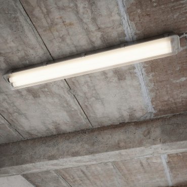 Nordlux Works LED Batten - 65,3 cm - 2x 10W LED inclus - IP65 - gris