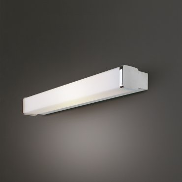 Maxlight Simple - applique murale - 30 x 10 x 6 cm - 10W LED inclus - IP44 - blanc et chrome