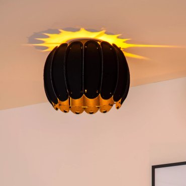 Lucide Spencer - plafonnier - Ø 30 x 19,5 cm - noir