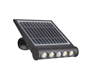 Century Italia Genius - projecteur solaire - 26,6 x 4,6 x 24,3 cm - LED 8W inclus - IP65 - noir