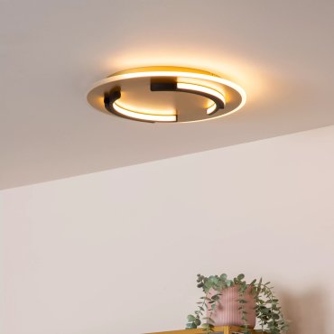 Lucide Andreas - plafonnier - Ø 39,6 x 5,1 cm - 30W LED inclus - or