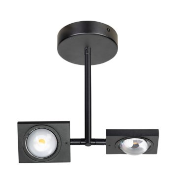 ETH Jake - plafonnier - 30 x 23 cm - dimmable en 3 étapes - 20W LED inclus - noir