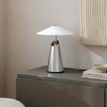 Design For The People Taido - lampe à poser - Ø 32 x 38 cm - chromé