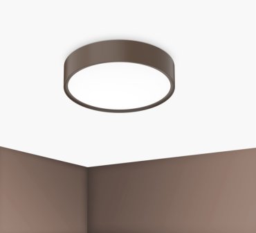 Century Italia Blanca Luxe - plafonnier - Ø 30 x 7 cm - 17W LED inclus - café