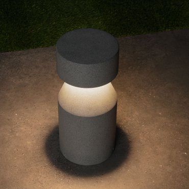 Nova Luce Lua - lampe de jardin - Ø 16 x 35,5 cm - 12W LED inclus - IP65 - noir
