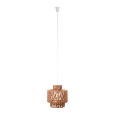 Maxlight Labriz - lampe suspendue - Ø 35 x 170 cm - brun clair et blanc