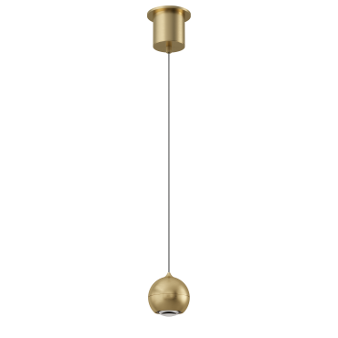 Artdelight Miami – suspension – Ø 10 x 218 cm – 10,8W dimmable LED inclus – or chaud