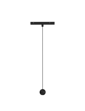Nova Luce Planet - lampe suspendue système de rail magnétique - Ø 5 x 109,7 cm - 5W LED inclus - noir sable