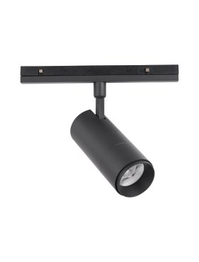 Nova Luce Buxton L - spot pour système de rail magnétique - 24,5 x 6,5 x 21 cm - 20W TRIAC LED dimmable inclus - noir sable