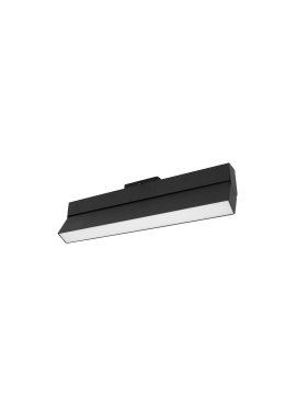 Nova Luce Buxton L - luminaire pour système de rail magnétique - 40,7 x 3,4 x 11,6 cm - 22W TRIAC dimmable LED inclus - inclinable - noir sable
