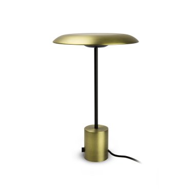 Faro Hoshi - lampe à poser - Ø 26 x 40 cm - 12W LED dimmable inclus - or et noir