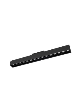 Nova Luce Buxton L - luminaire pour système de rail magnétique - 40 x 3,5 x 5,1 cm - 22W TRIAC LED dimmable inclus - noir sable