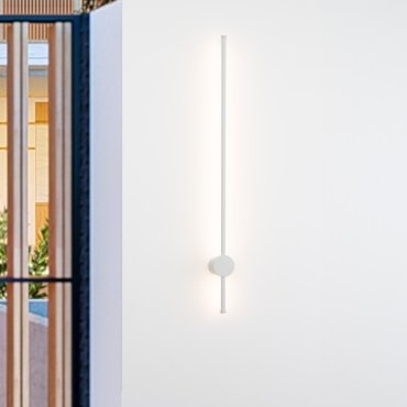 Nova Luce Ridge - applique murale extérieure - 1,6 x 97 cm - 19W LED inclus - IP65 - blanc sablé