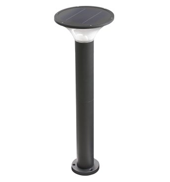 Century Iltalia Sunny Solare - poteau de jardin solaire - Ø 20,5 x 56,5 cm - 2W LED inclus - IP65 - noir