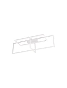 Nova Luce Clea - plafonnier - 92 × 38,5 × 26 cm - LED 31W dimmable incluse, blanc sable