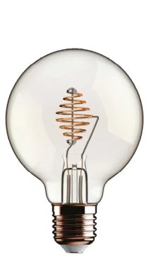 Daylight Italia Eddy Beauty Lampe LED - Ø 9,5 x 14 cm - E27 - 4,5W dimmable - 2700K - transparent