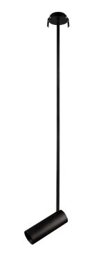 Nova Luce Brando - lampe suspendue - Ø 6 x 85 cm - noir