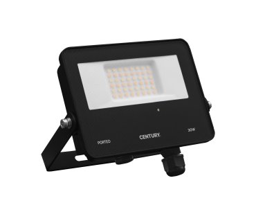 Century Italia Porteo CCT - spot avec détecteur - 14,4 x 16,2 x 3,6 cm - 30W LED inclus - couleur de lumière réglable - IP65 - noir