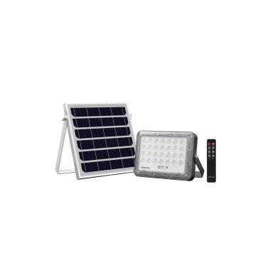Century Italia Promoteo - spot solaire avec capteur jour et nuit et télécommande - 18 x 3,5 x 12,6 cm - 5W LED inclus - IP65 - noir