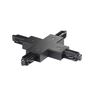 Nordlux Link - système de rail monophasé - connecteur en X - 17,2 x 17,2 x 1,8 cm - noir