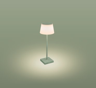 Century Italia Margò - lampe de table d'extérieur rechargeable - Ø 13 x 38 cm - 4W dimmable LED inclus - IP54 - vert