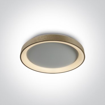 ONE Light LED Decorative Plafo - plafonnier - Ø 37,5 x 5,7 cm - 30W LED dimmable inclus - or brossé