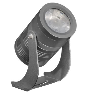 Century Italia Blaze - spot au sol - 12,4 x 8 x 14,7 cm - 14W LED inclus - IP67 - gris - lumière blanche